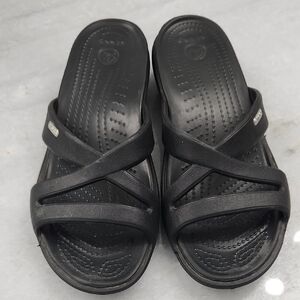 CROCS Black Slide Sandals